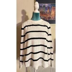 NWTO Pink Clover striped sweater